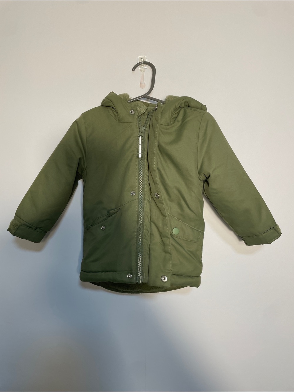 Cat & Jack Olive Green Hooded Parka Jacket